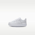 Nike Force 1 Crib Baby Bootie - White/White/White
