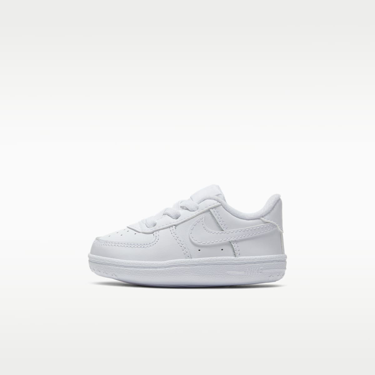 Nike Force 1 Crib Baby Bootie - White/White/White