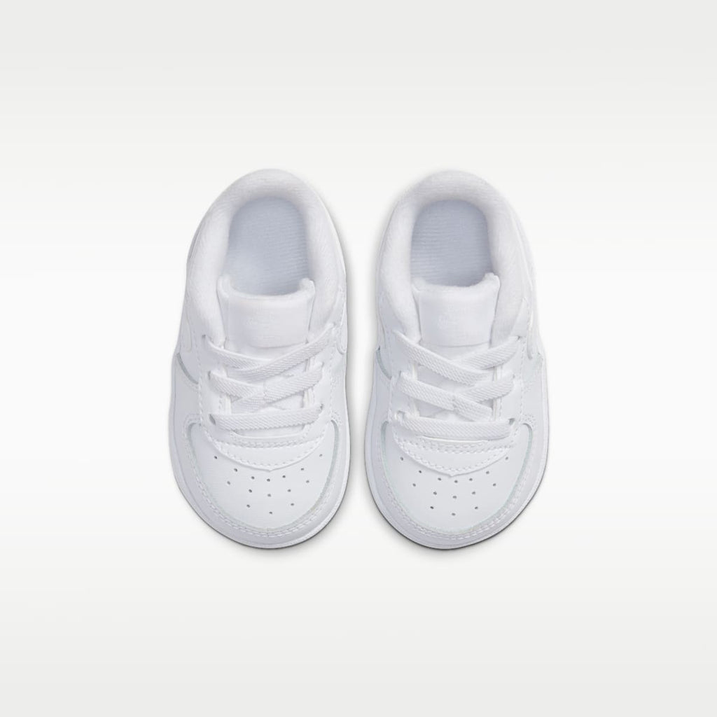 Nike Force 1 Crib Baby Bootie - White/White/White