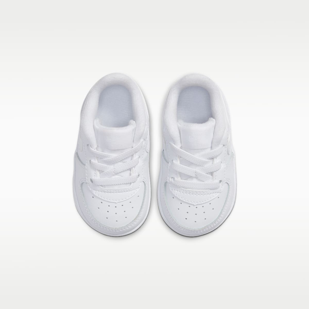 Nike Force 1 Crib Baby Bootie - White/White/White