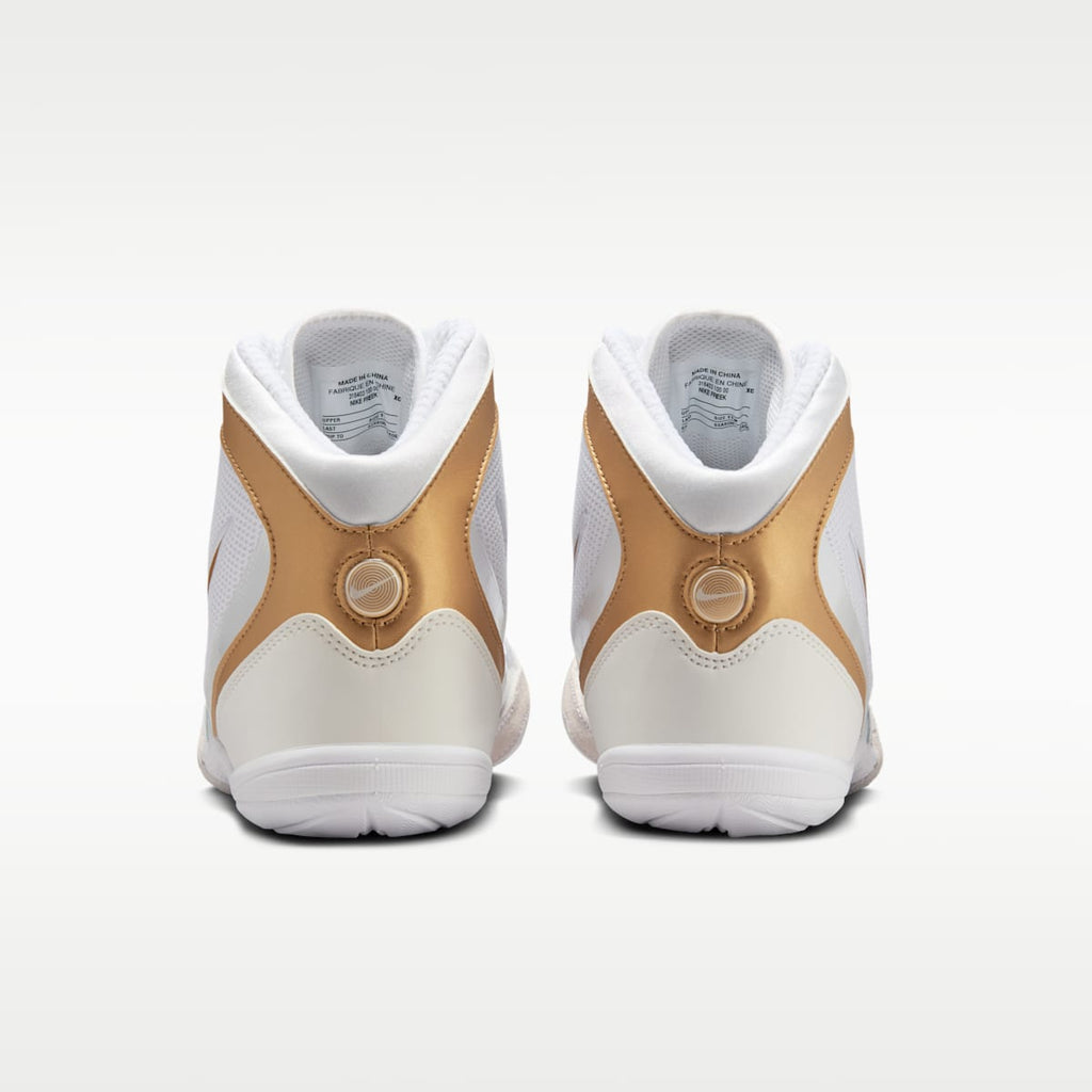 Nike Freek Men's Wrestling Shoes - White/Wolf Grey/Metallic Gold - Image 6