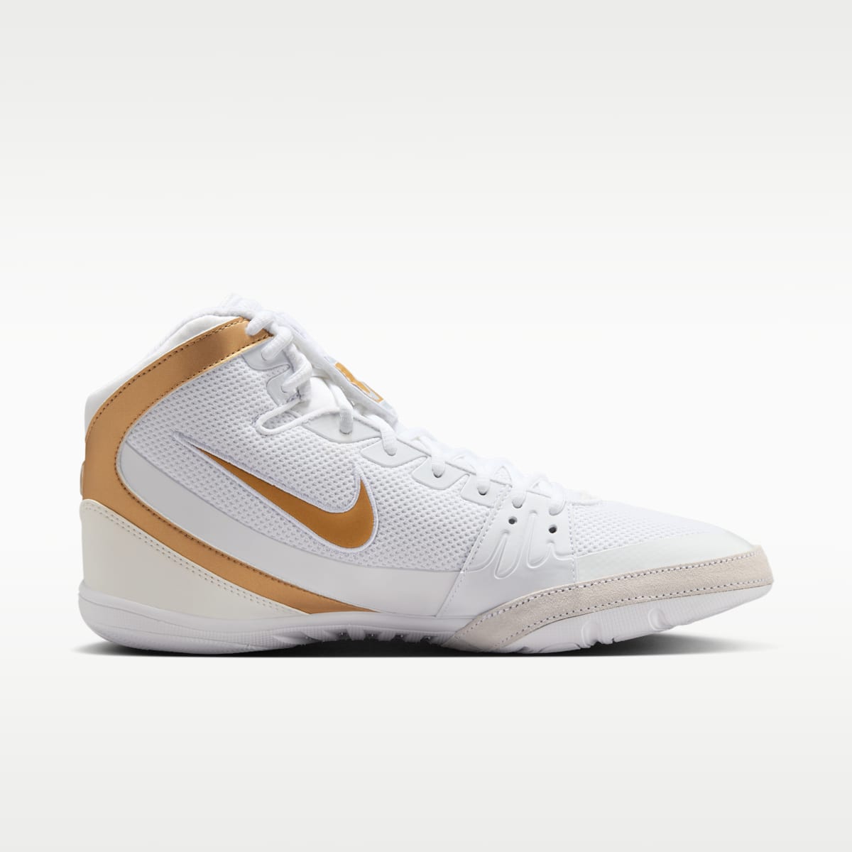 Nike Freek Men's Wrestling Shoes - White/Wolf Grey/Metallic Gold - Image 3