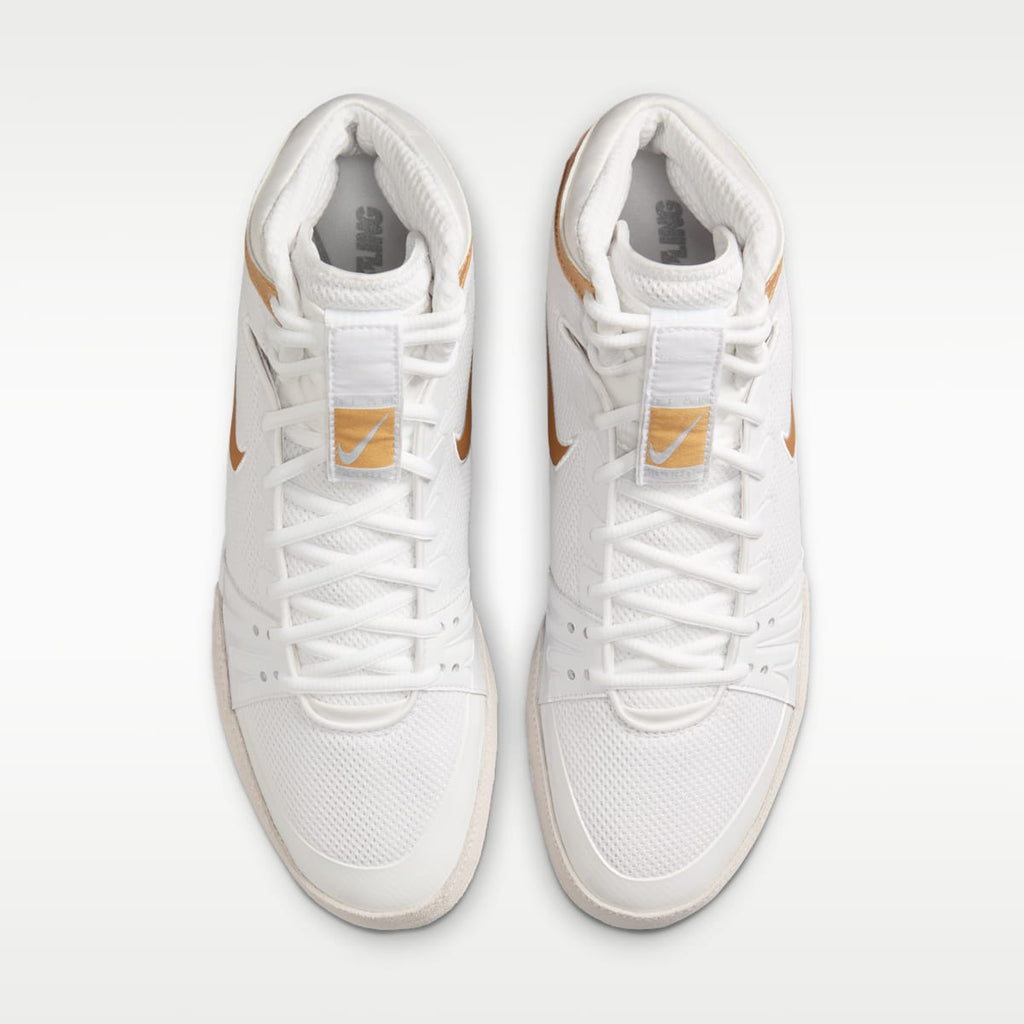 Nike Freek Men's Wrestling Shoes - White/Wolf Grey/Metallic Gold - Image 4