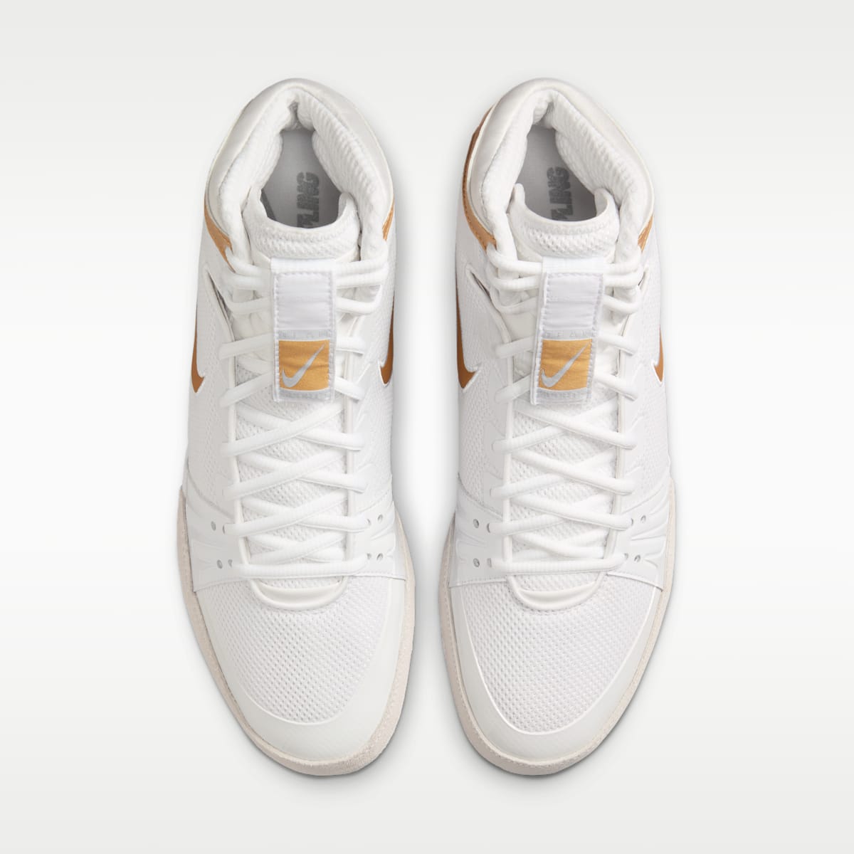 Nike Freek Men's Wrestling Shoes - White/Wolf Grey/Metallic Gold - Image 4