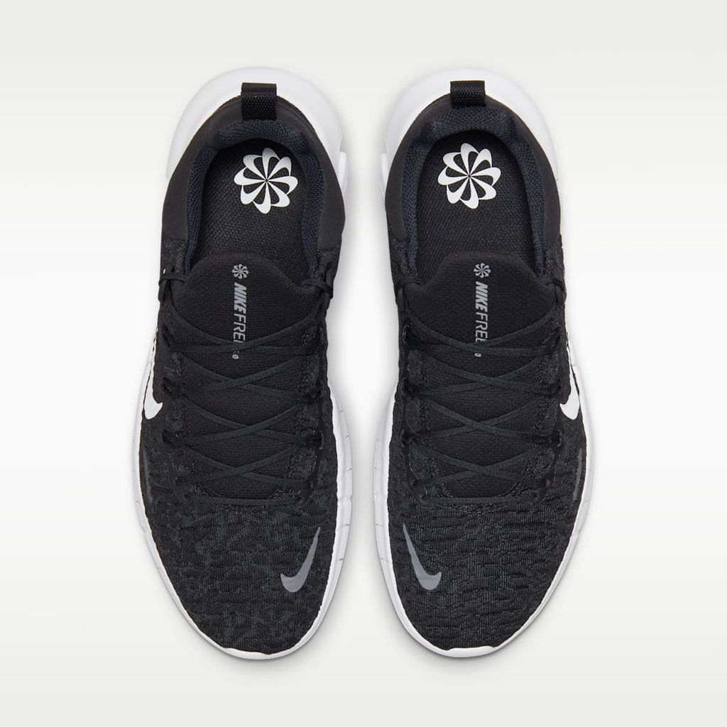 Nike Free Run 5.0 Men's Road Running Shoes - Black/Dark Smoke Grey/White - Image 4