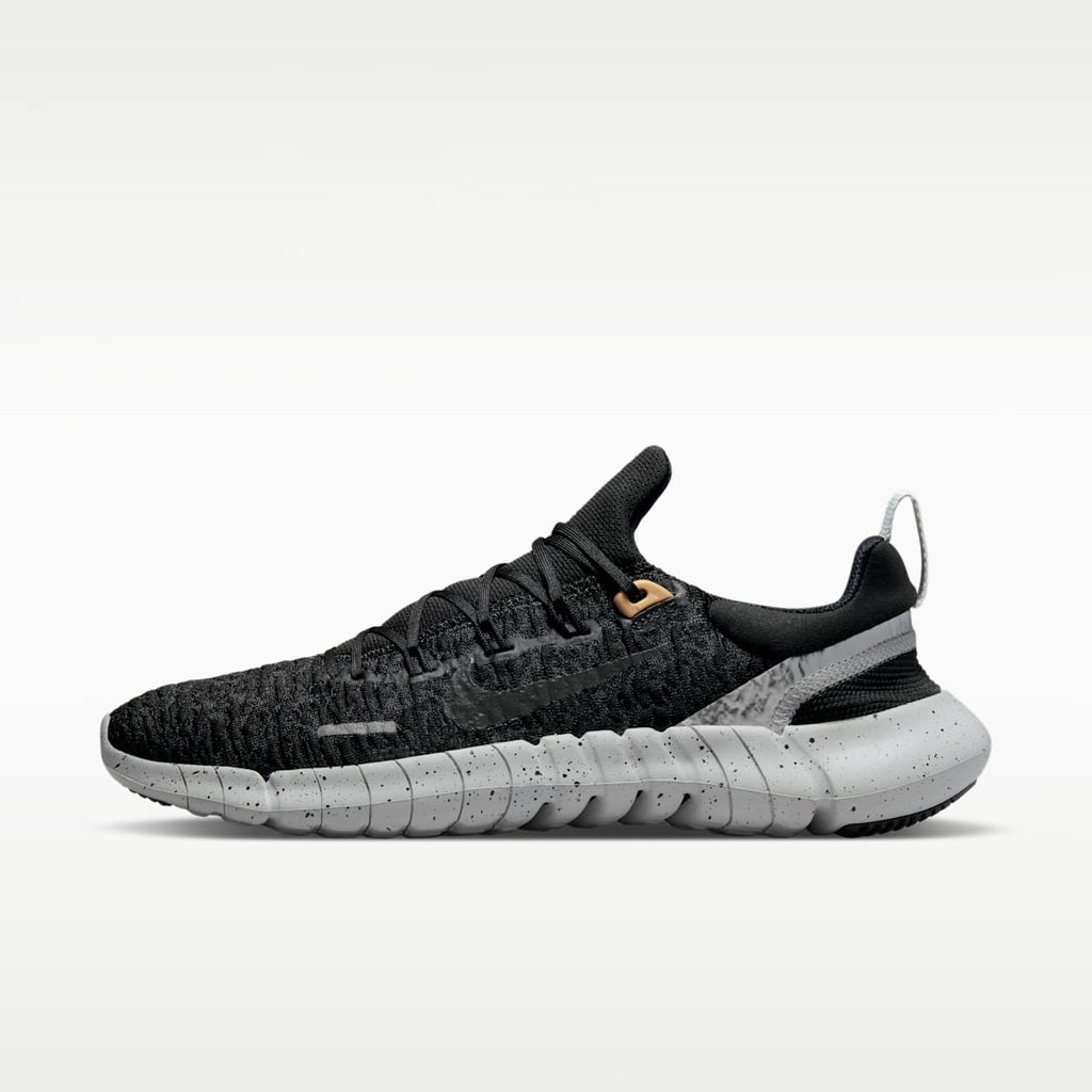 Nike Free Run 5.0 Men's Road Running Shoes - Black/Dark Smoke Grey/Black - Image 1