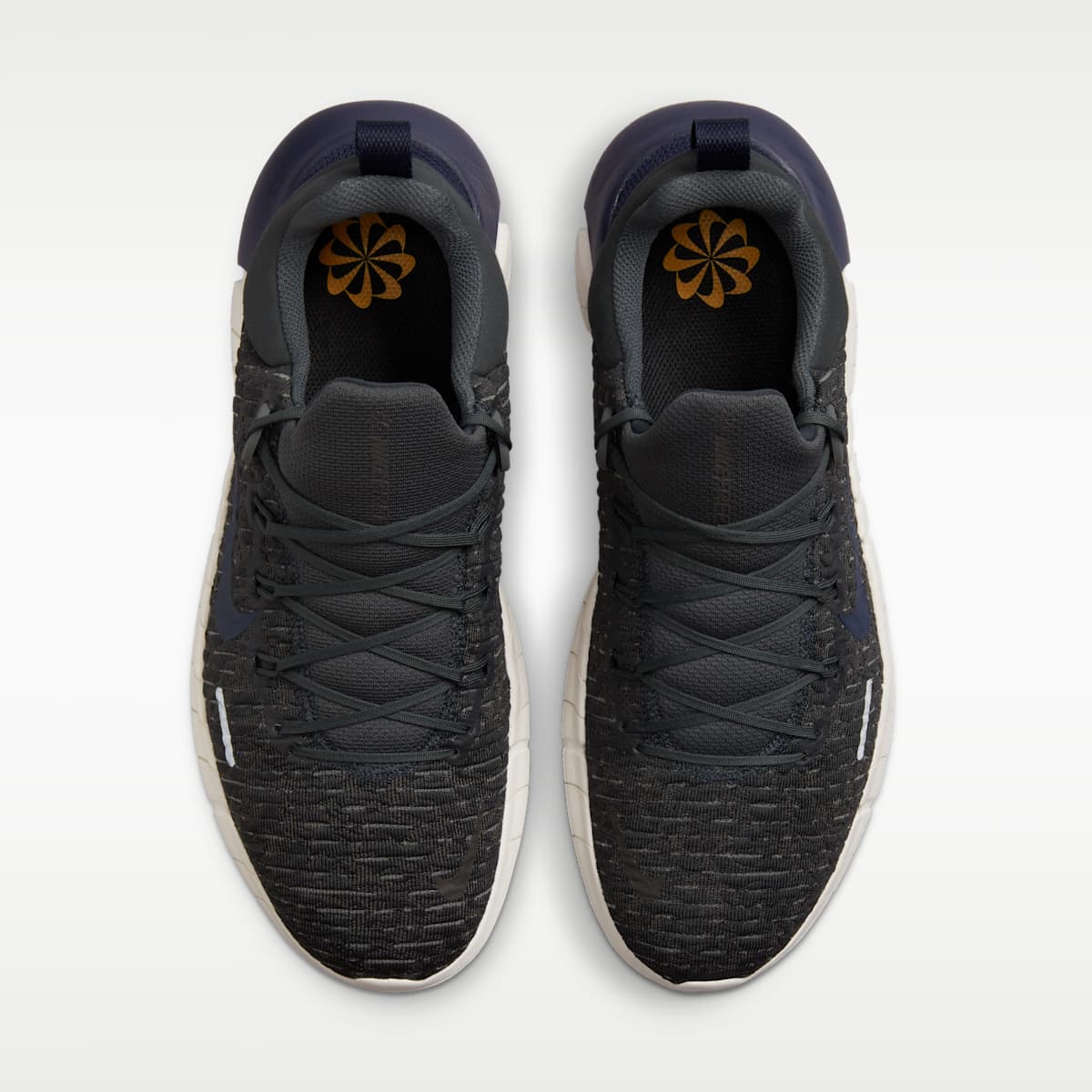 Nike Free Run 5.0 Men's Road Running Shoes - Anthracite/Medium Ash/Kumquat/Blackened Blue - Image 4