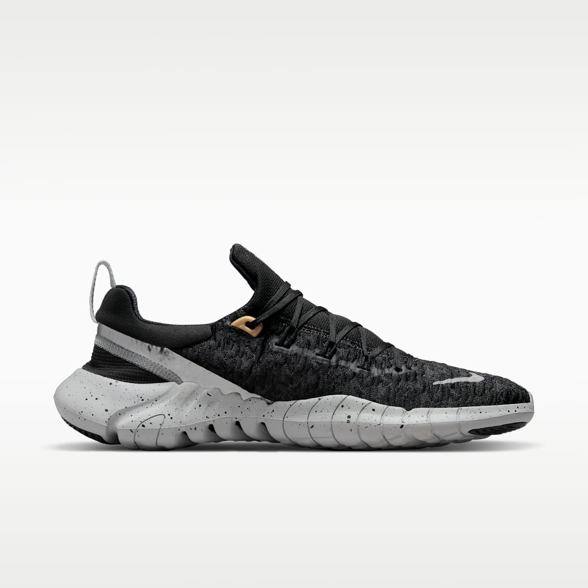 Nike Free Run 5.0 Men's Road Running Shoes - Black/Dark Smoke Grey/Black - Image 3