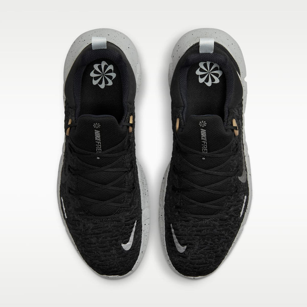 Nike Free Run 5.0 Men's Road Running Shoes - Black/Dark Smoke Grey/Black - Image 4