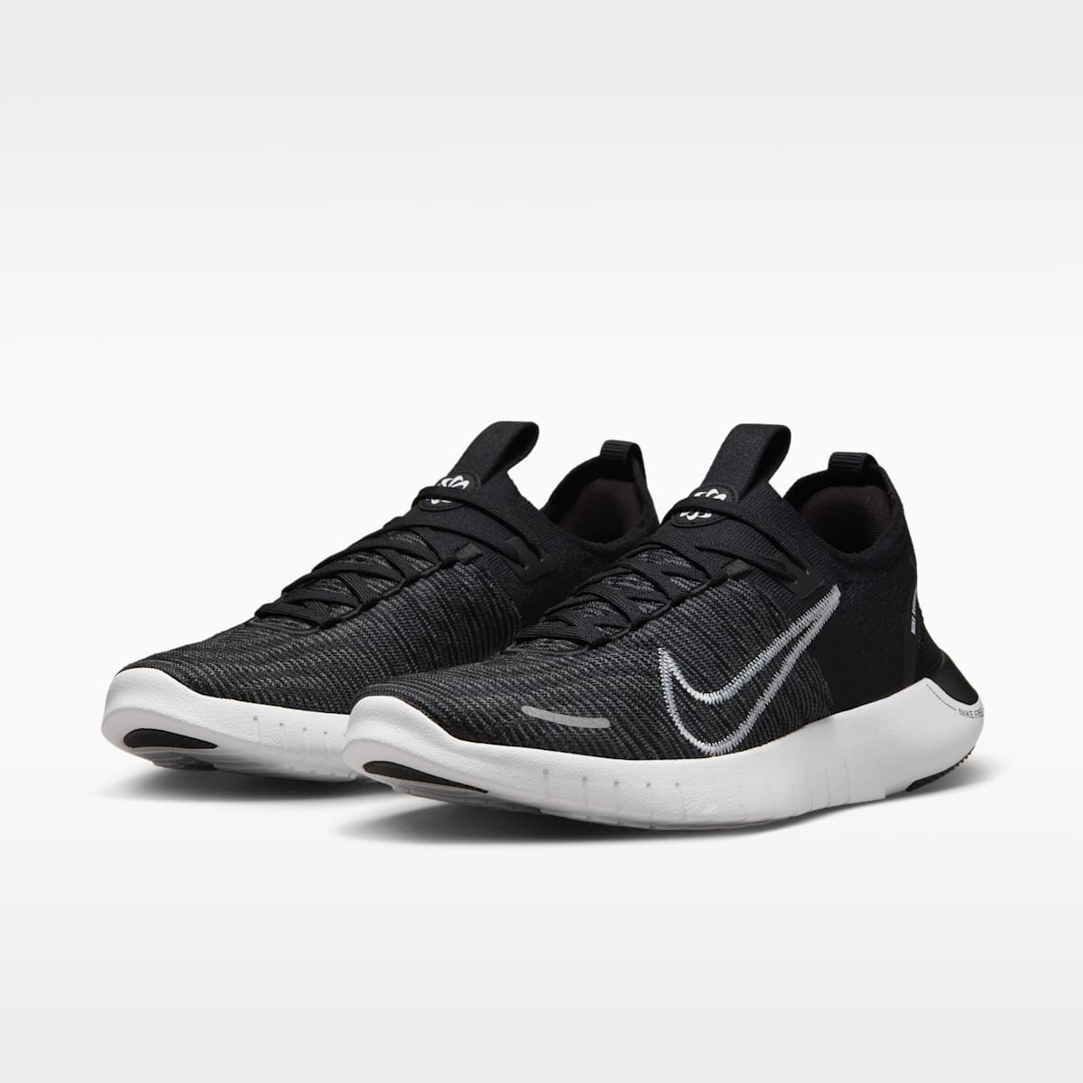 Nike Free RN NN Men's Road Running Shoes - Black/Anthracite/White - Image 5