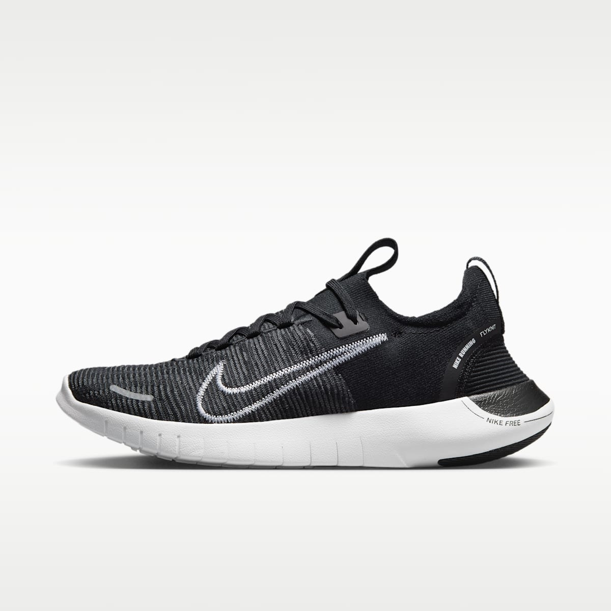 Nike Free RN NN Men's Road Running Shoes - Black/Anthracite/White - Image 1