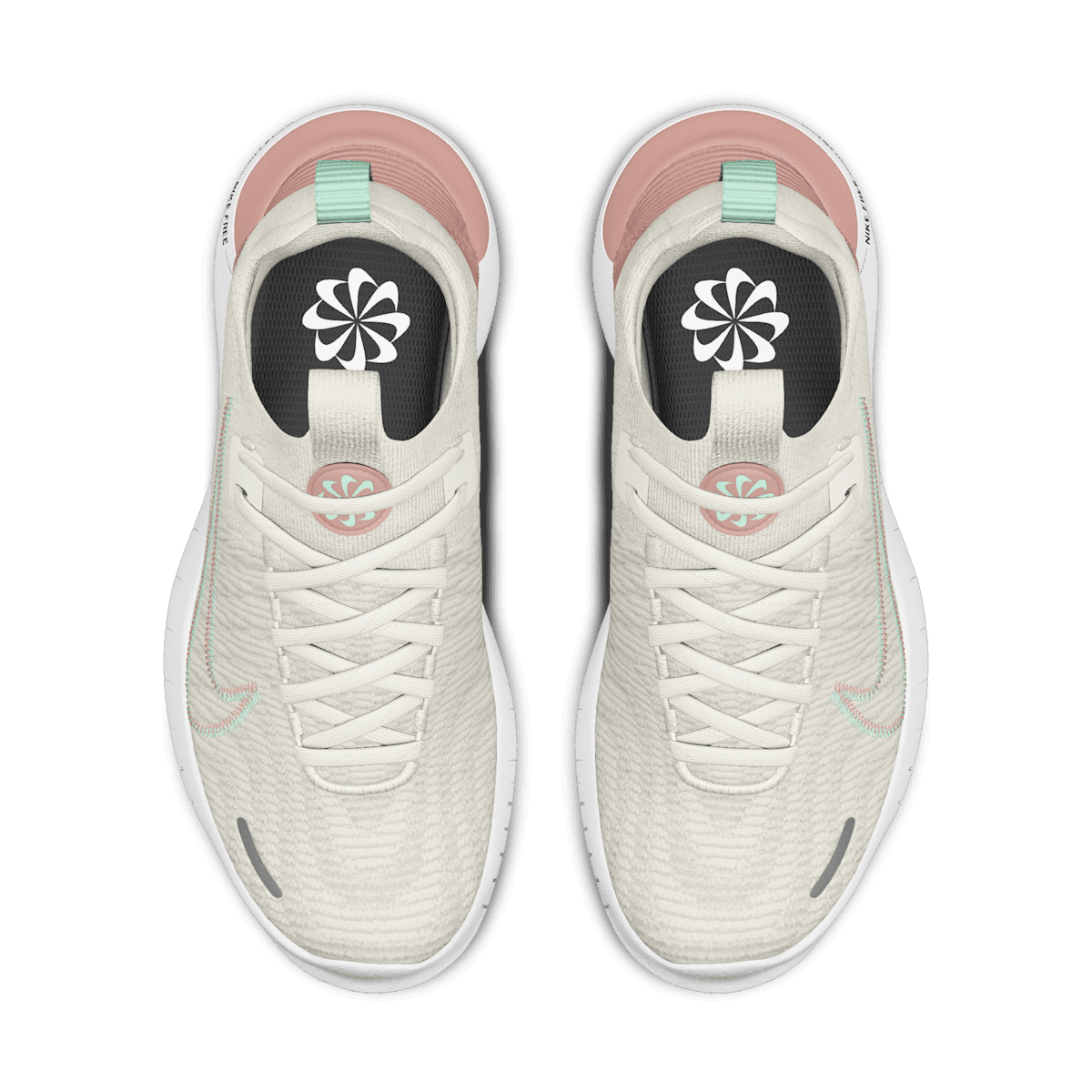 Nike Free RN By You Custom Men's Road Running Shoes - White/Platinum Tint/White - Image 4