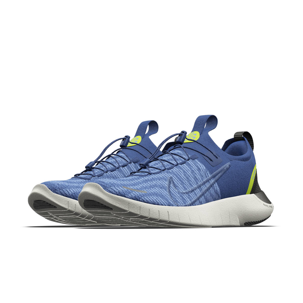 Nike Free RN By You Custom Men's Road Running Shoes - White/Platinum Tint/White - Image 2