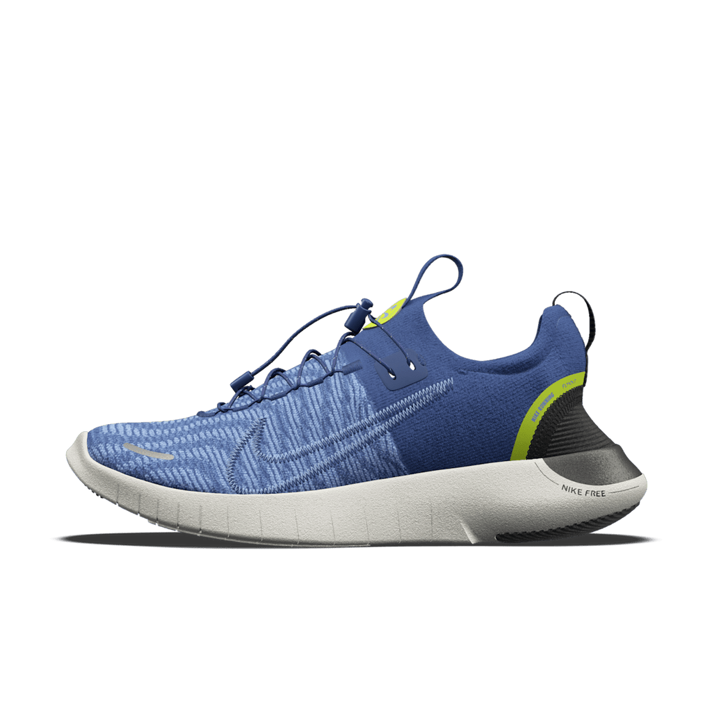 Nike Free RN By You Custom Men's Road Running Shoes - White/Platinum Tint/White - Image 1