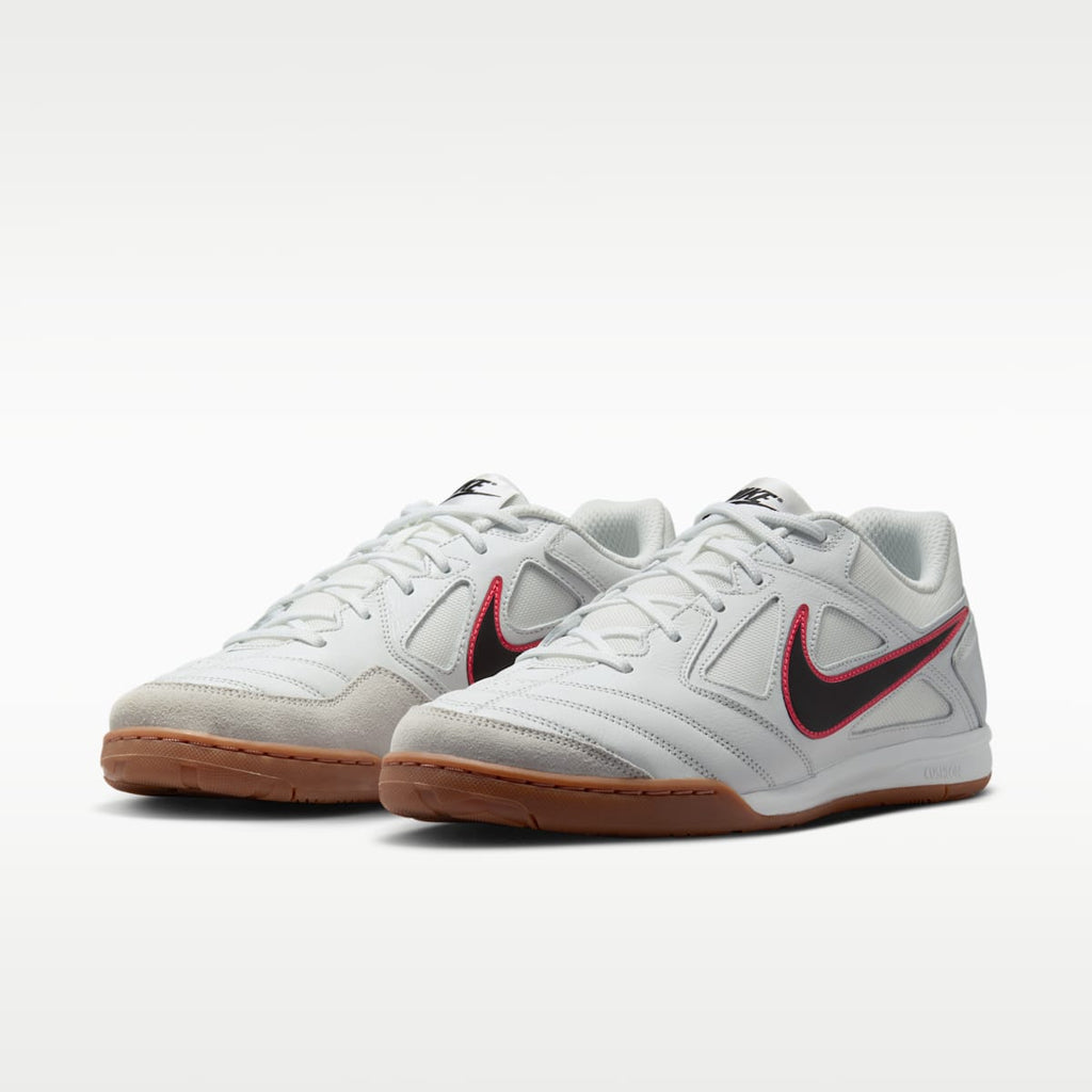 Nike Gato Men's Shoes - Summit White/Bright Crimson/Gum Medium Brown/Black - Image 5