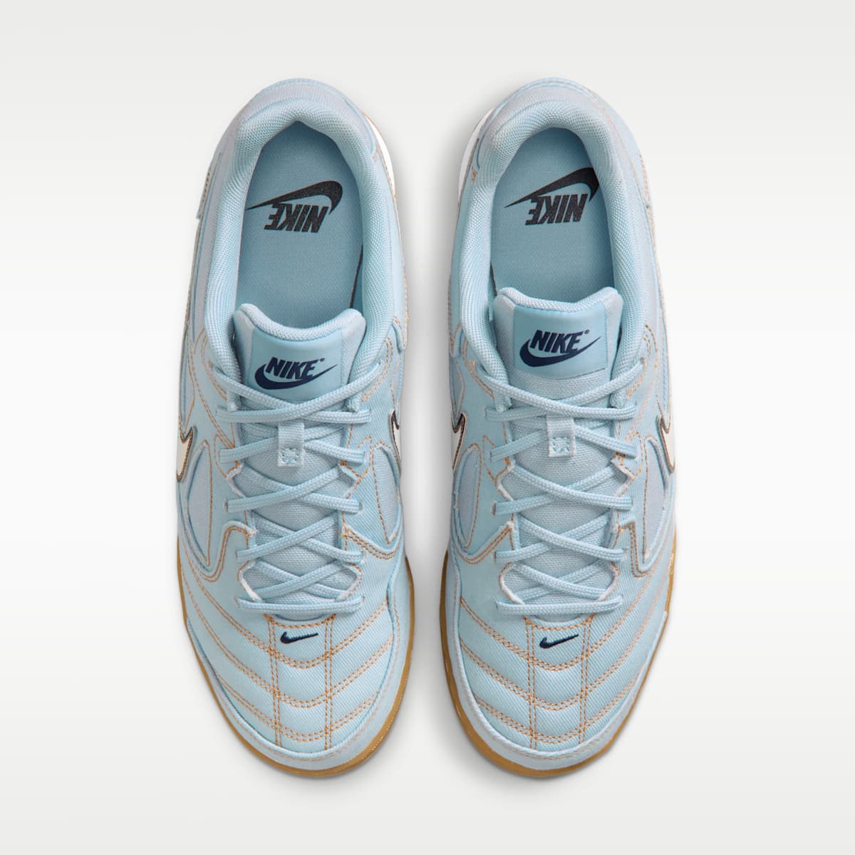 Nike Gato LV8 Men's Shoes - Light Armory Blue/Light Armory Blue/Gum Light Brown/White - Image 4