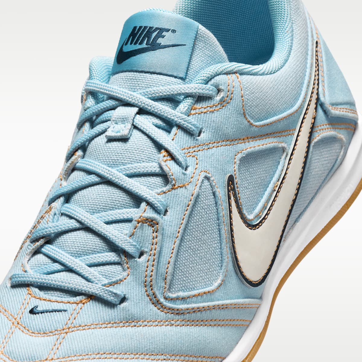 Nike Gato LV8 Men's Shoes - Light Armory Blue/Light Armory Blue/Gum Light Brown/White - Image 7