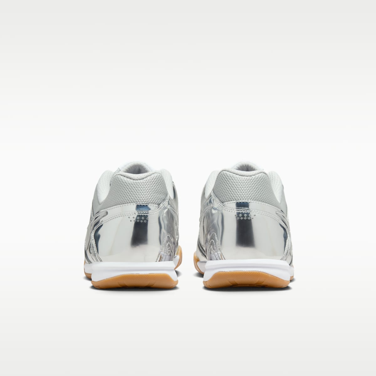Nike Gato LV8 Men's Shoes - Metallic Silver/White/Gum Light Brown/Metallic Silver - Image 6
