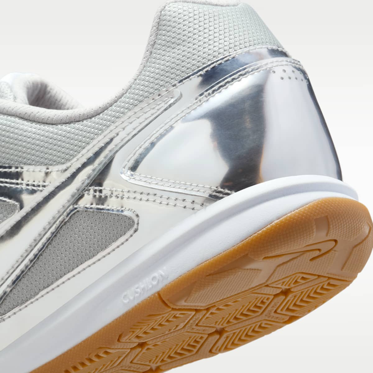 Nike Gato LV8 Men's Shoes - Metallic Silver/White/Gum Light Brown/Metallic Silver - Image 8