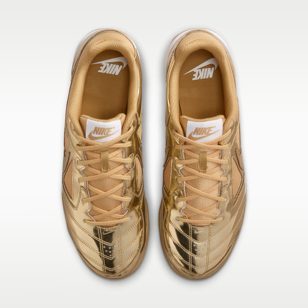 Nike Gato LV8 Men's Shoes - Metallic Gold/White/Gum Light Brown/Metallic Gold - Image 4