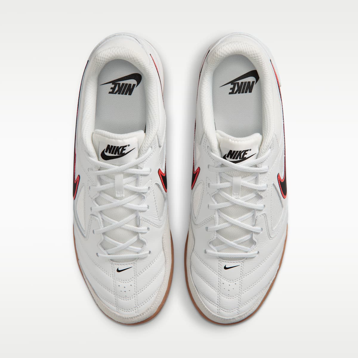 Nike Gato Men's Shoes - Summit White/Bright Crimson/Gum Medium Brown/Black - Image 4