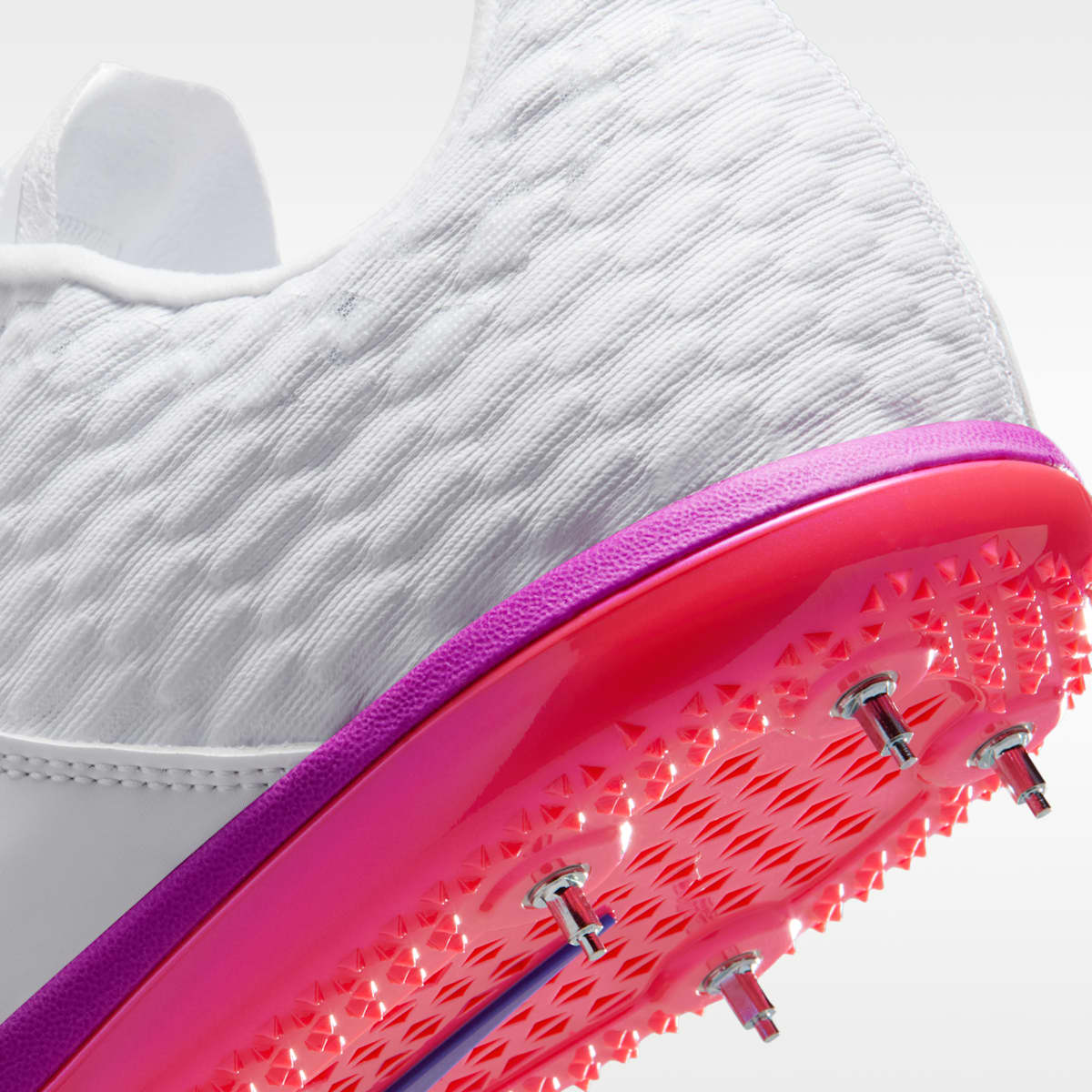 Nike High Jump Elite Track & Field Jumping Spikes - White/Bright Crimson/Hyper Violet/Obsidian - Image 9