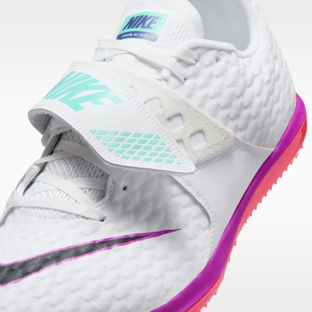 Nike High Jump Elite Track & Field Jumping Spikes - White/Bright Crimson/Hyper Violet/Obsidian - Image 8