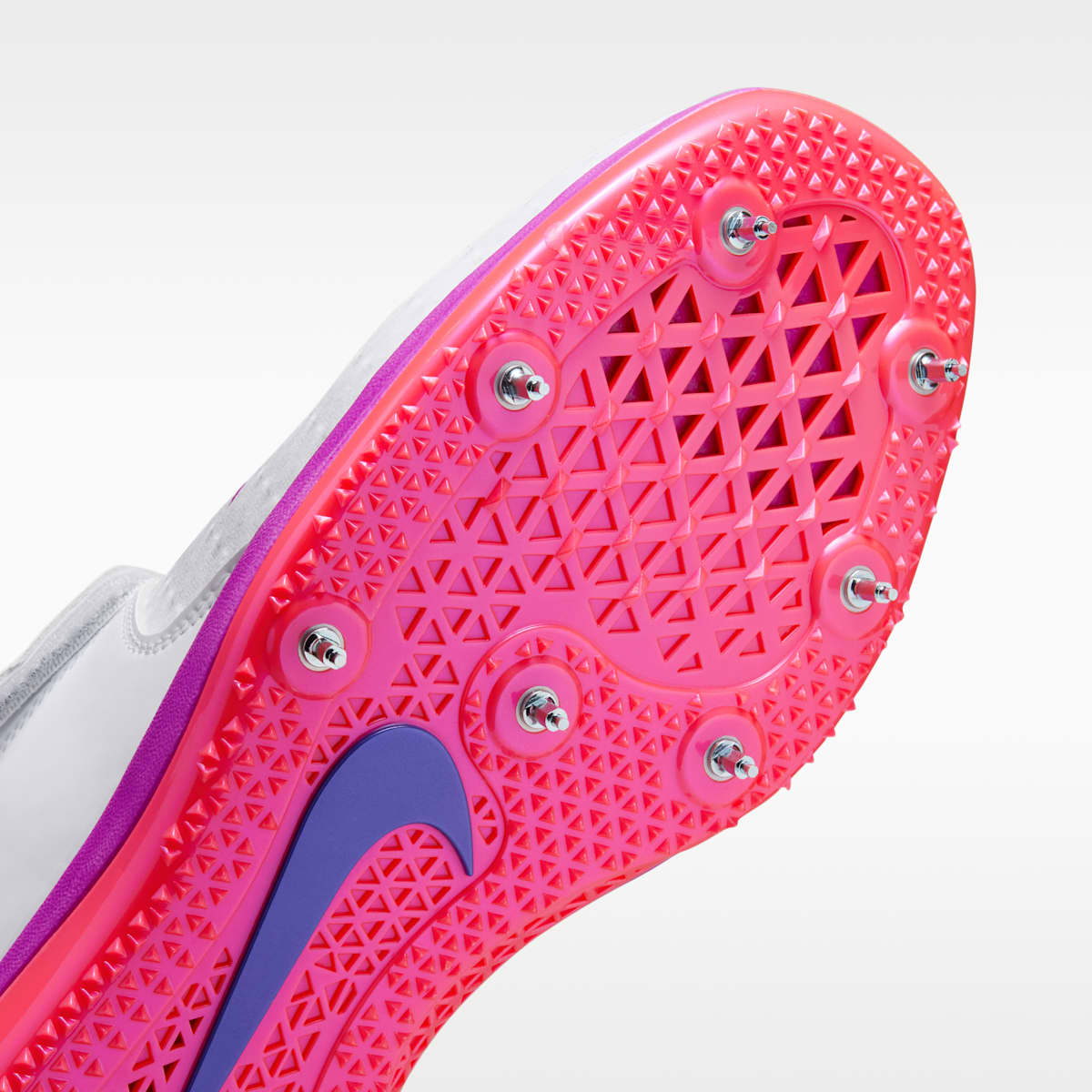 Nike High Jump Elite Track & Field Jumping Spikes - White/Bright Crimson/Hyper Violet/Obsidian - Image 7