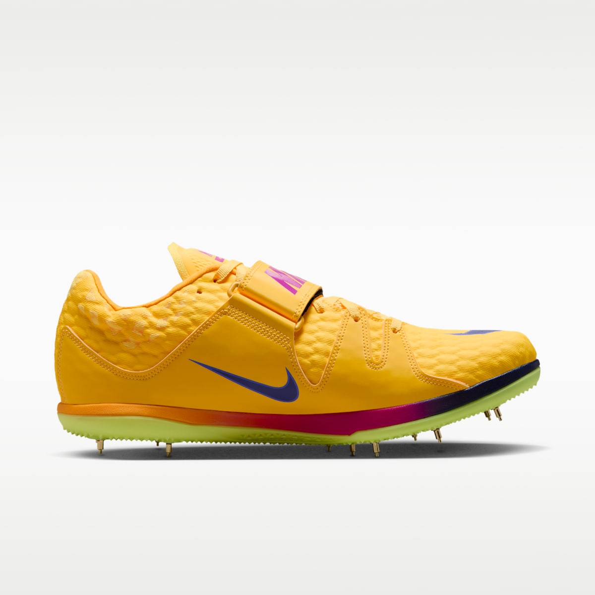Nike High Jump Elite Track & Field Jumping Spikes - Citron Pulse/Mega Blue/Vivid Purple/Indigo Burst - Image 3