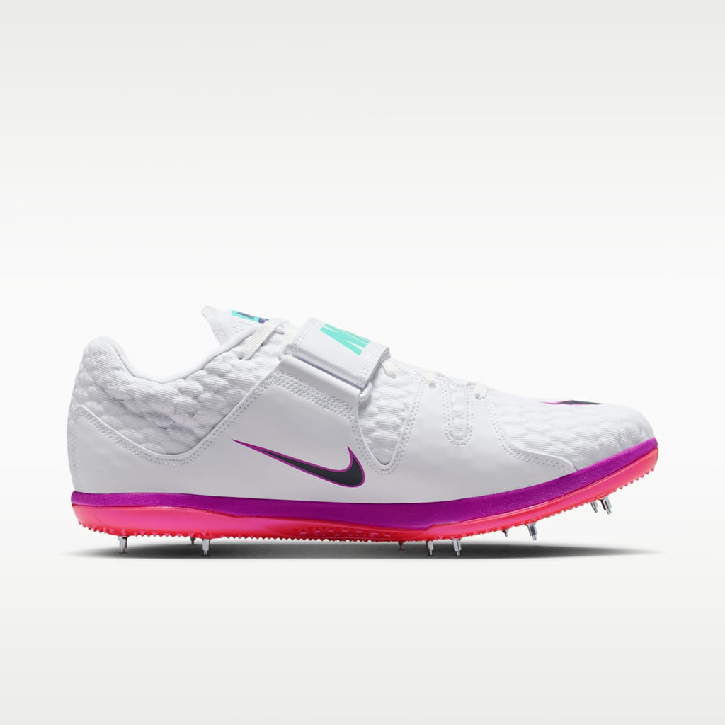 Nike High Jump Elite Track & Field Jumping Spikes - White/Bright Crimson/Hyper Violet/Obsidian - Image 3