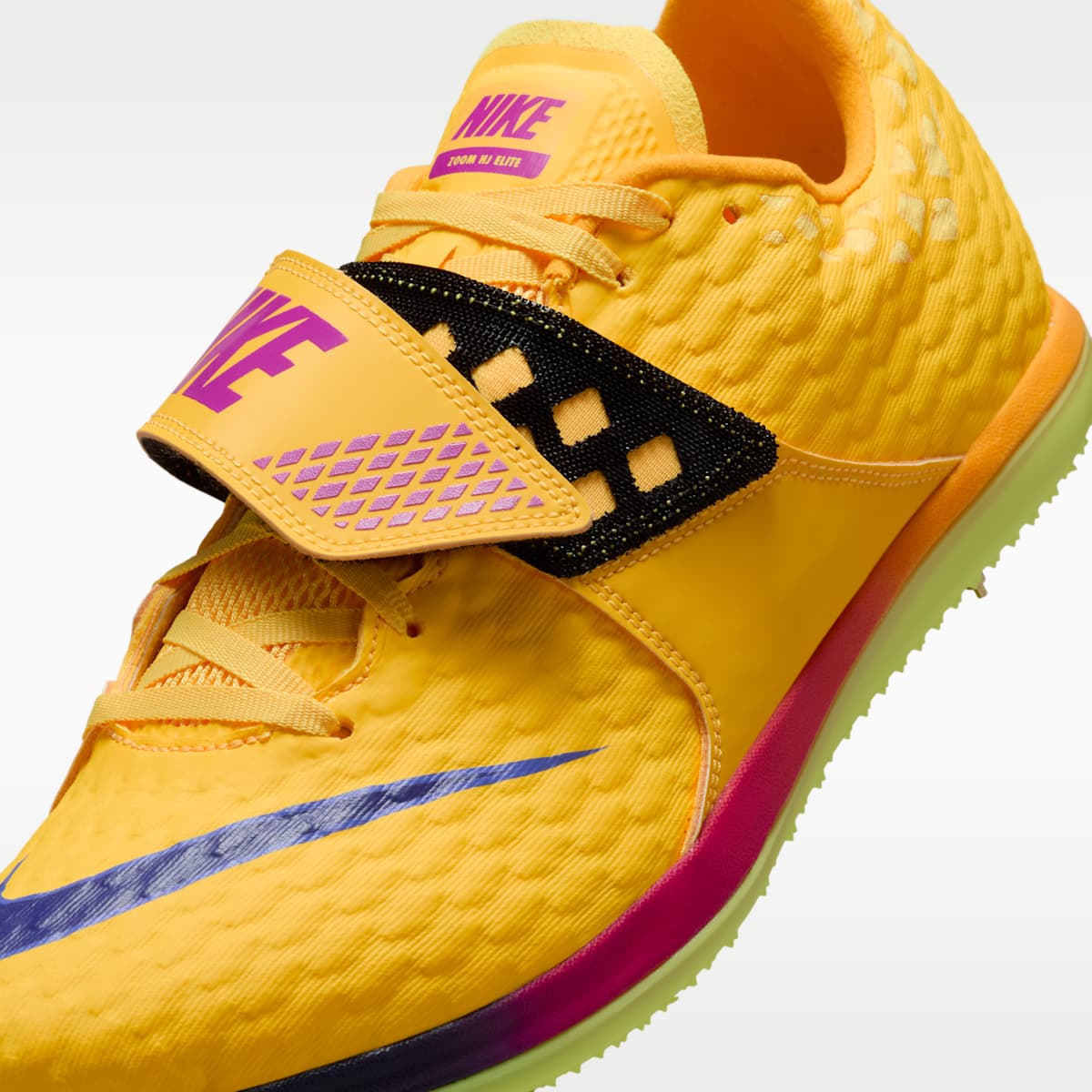 Nike High Jump Elite Track & Field Jumping Spikes - Citron Pulse/Mega Blue/Vivid Purple/Indigo Burst - Image 8