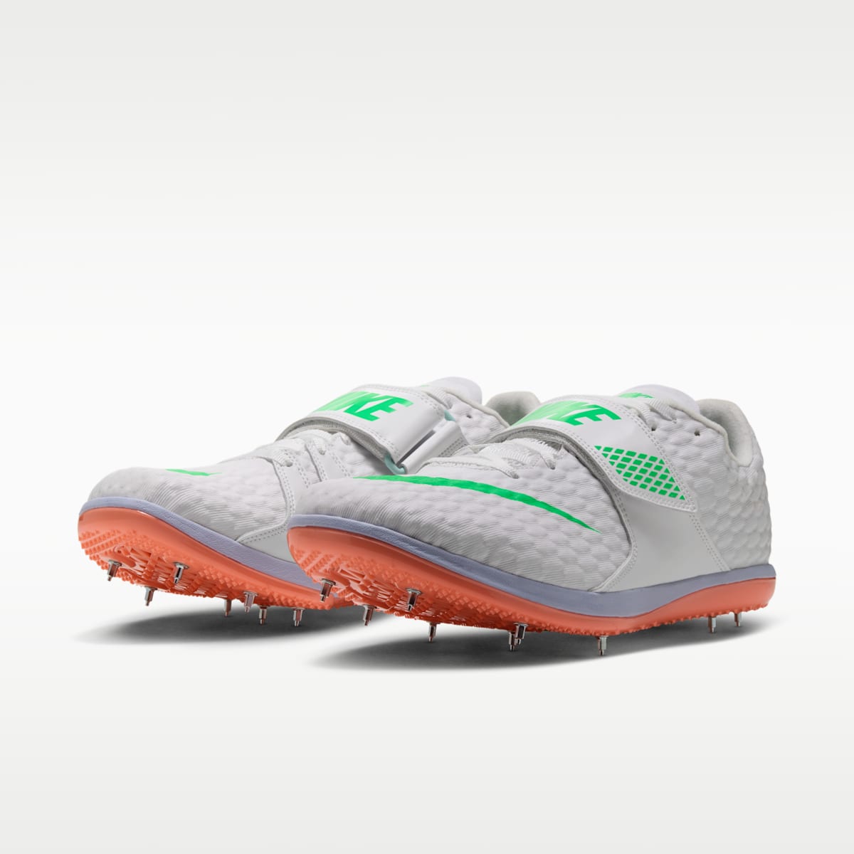 Nike High Jump Elite Track & Field Jumping Spikes - Summit White/Atomic Pink/Palest Purple/Electro Green - Image 5