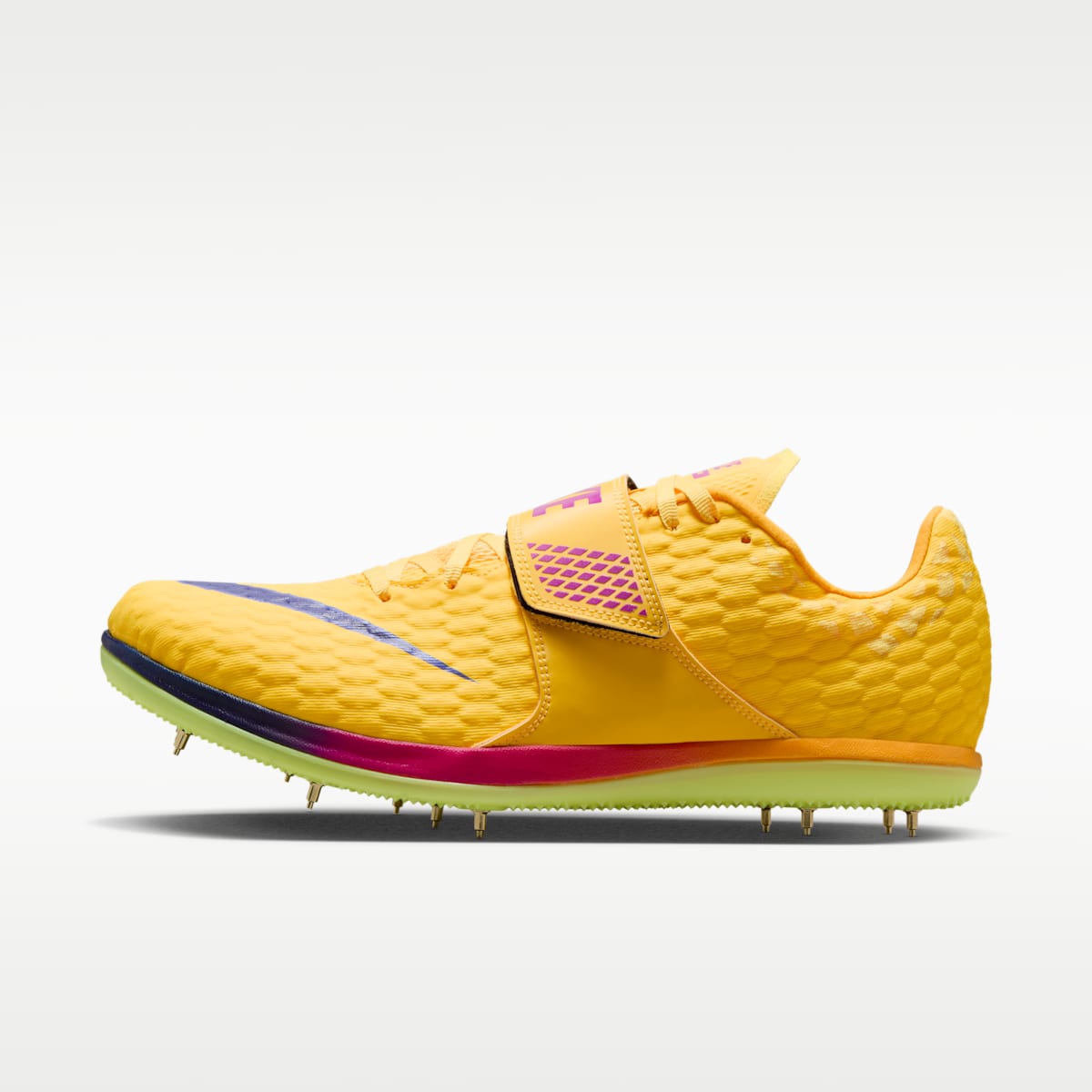 Nike High Jump Elite Track & Field Jumping Spikes - Citron Pulse/Mega Blue/Vivid Purple/Indigo Burst - Image 1