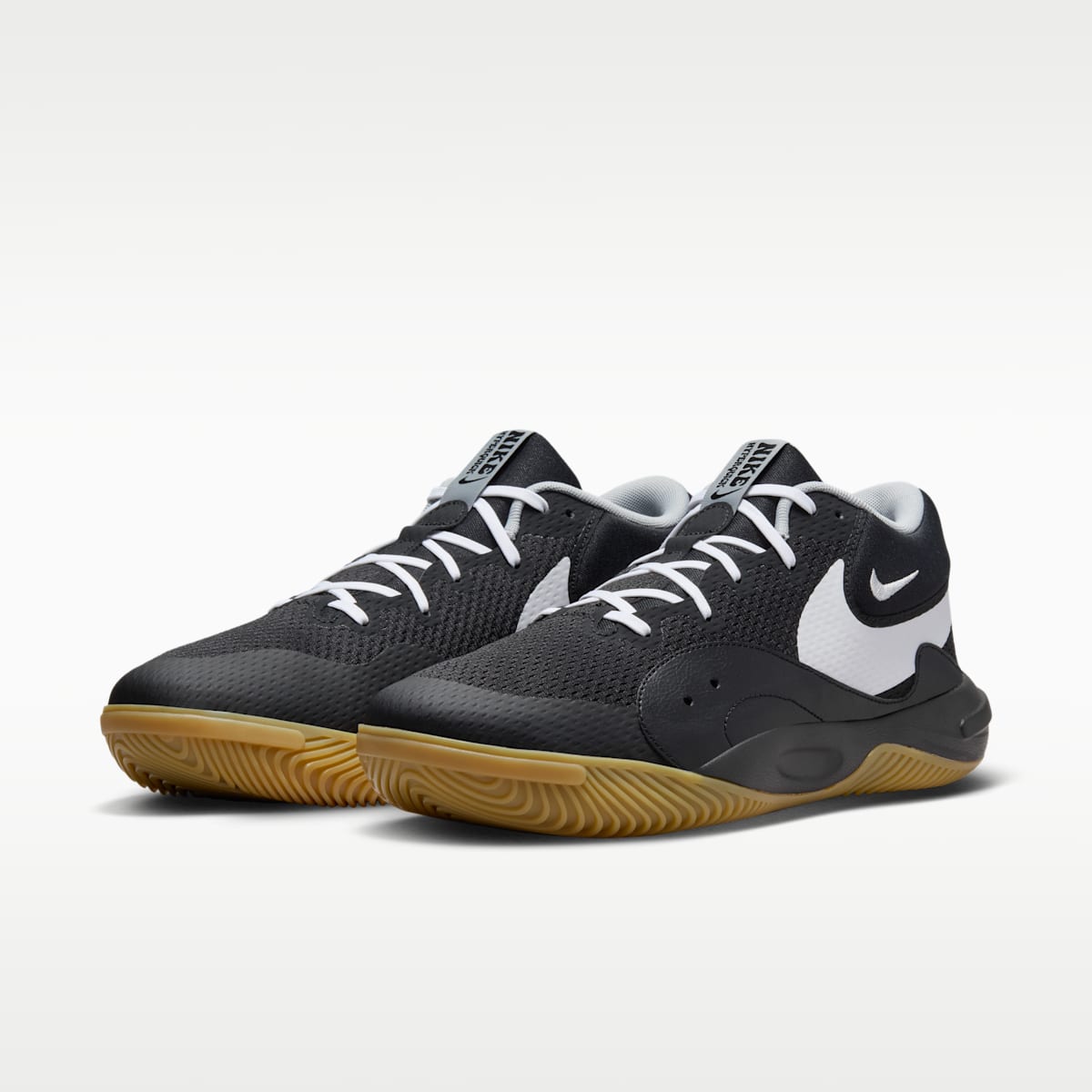 Nike Hyperquick Volleyball Shoes - Black/Flat Silver/White - Image 5