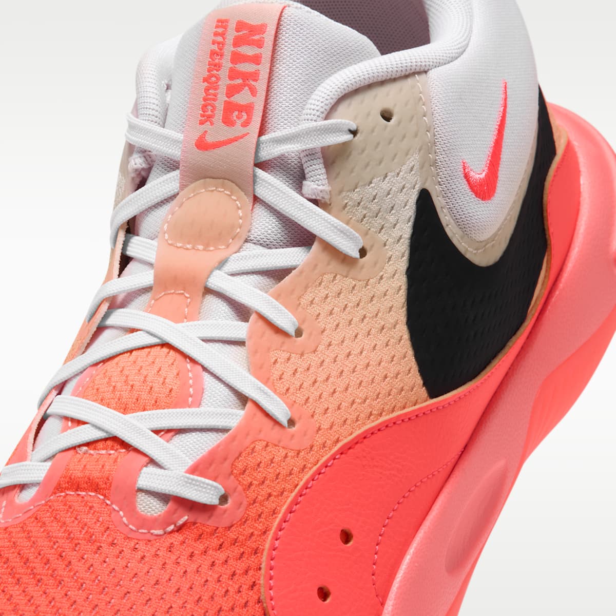 Nike Hyperquick SE Volleyball Shoes - Coconut Milk/Hot Lava/Cave Purple - Image 7