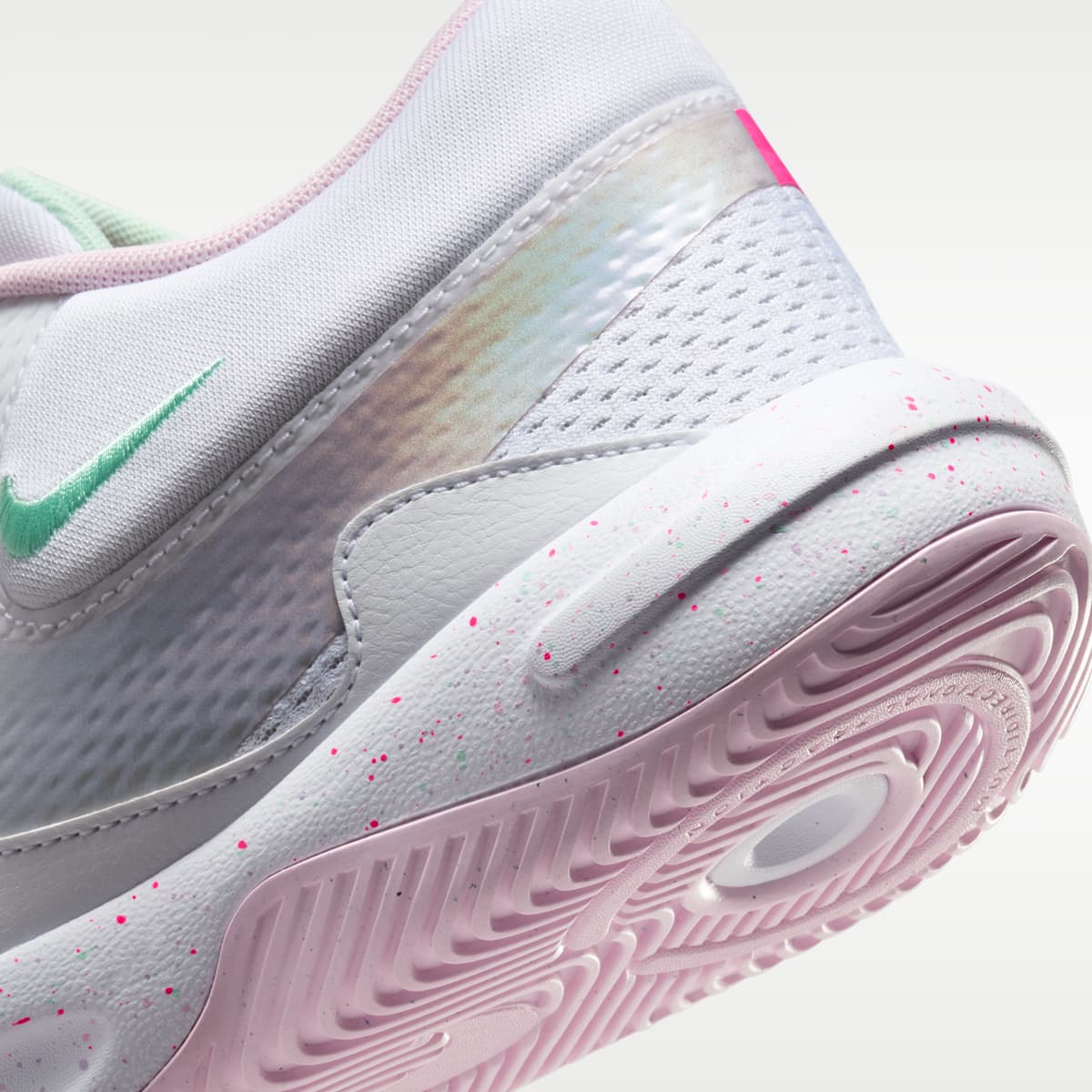 Nike Hyperquick SE Volleyball Shoes - White/Violet Mist/Mint Foam/Pink Foam - Image 8