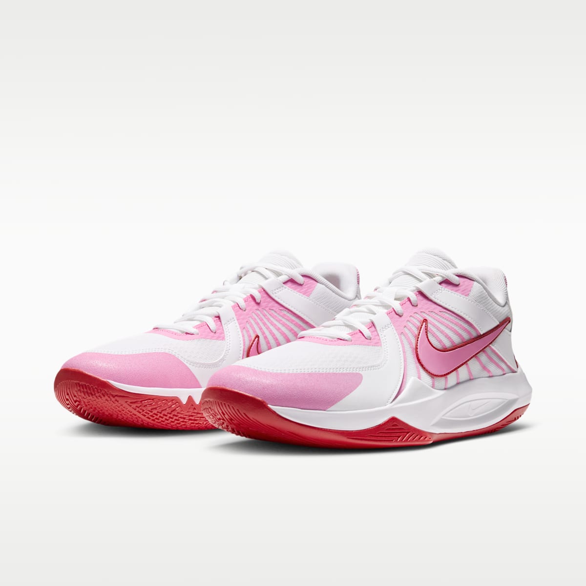 Nike Hyperspeed Court 2 Volleyball Shoes - White/University Red/Pink Rise - Image 5