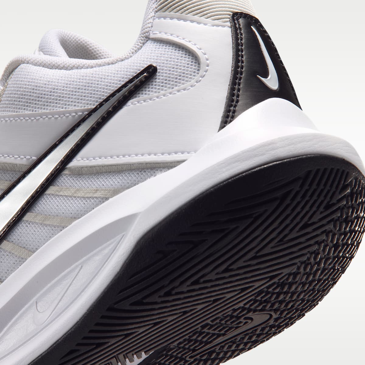 Nike Hyperspeed Court 2 Volleyball Shoes - White/Black/Metallic Silver - Image 8
