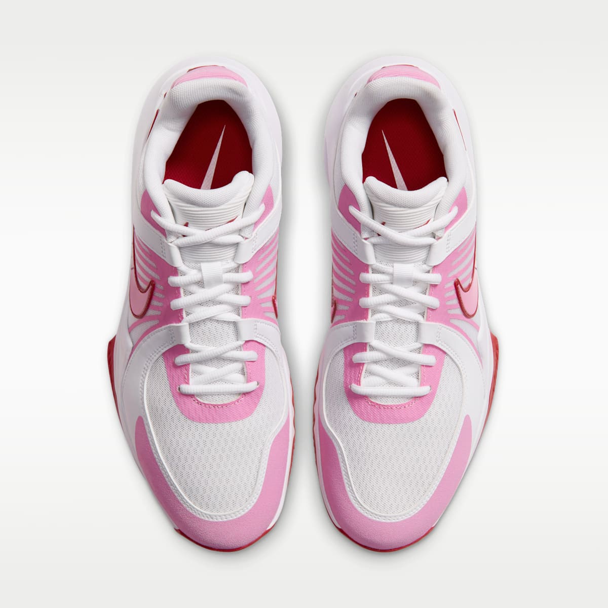 Nike Hyperspeed Court 2 Volleyball Shoes - White/University Red/Pink Rise - Image 4
