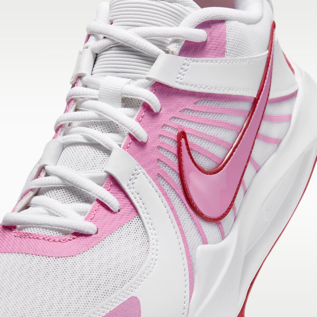 Nike Hyperspeed Court 2 Volleyball Shoes - White/University Red/Pink Rise - Image 7