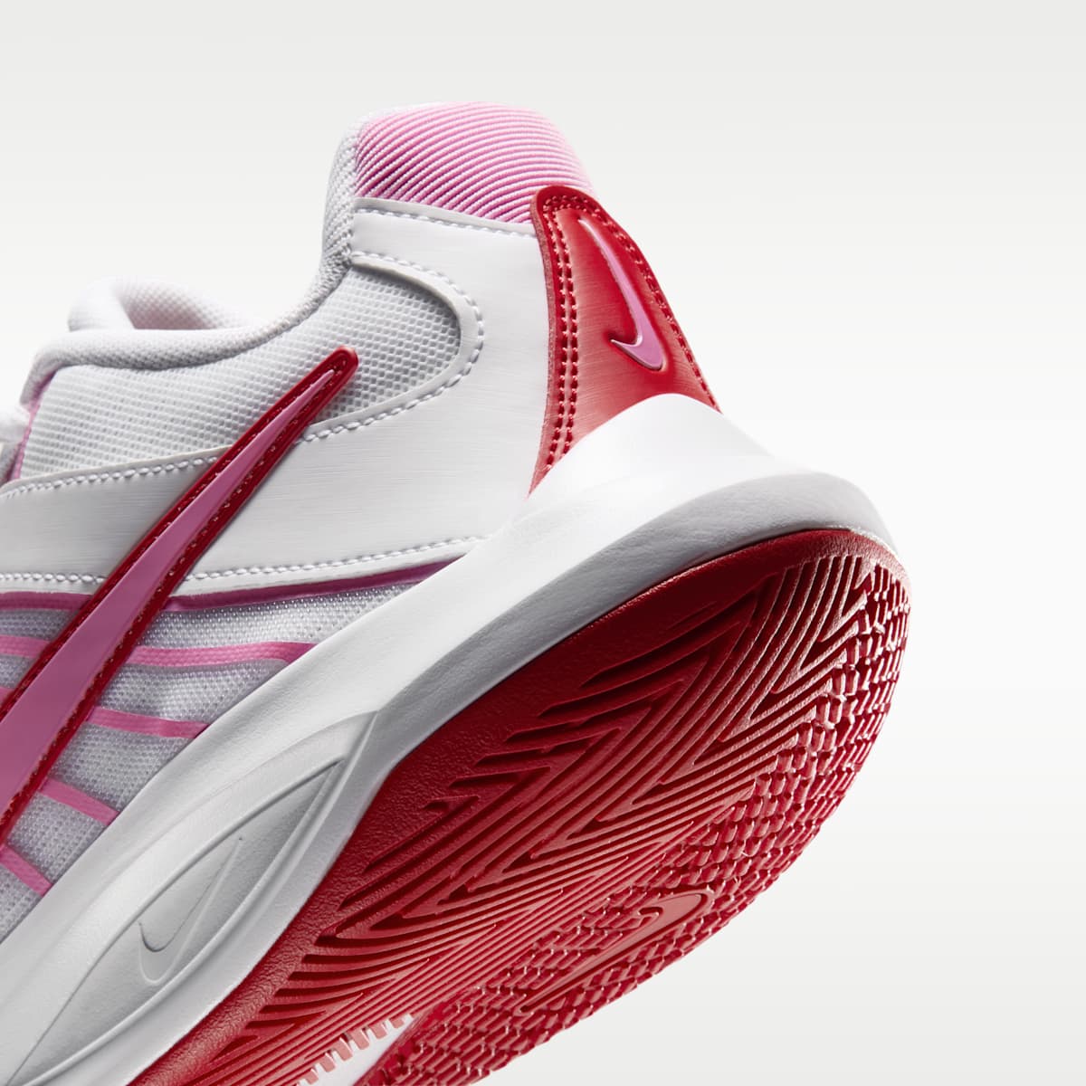 Nike Hyperspeed Court 2 Volleyball Shoes - White/University Red/Pink Rise - Image 8