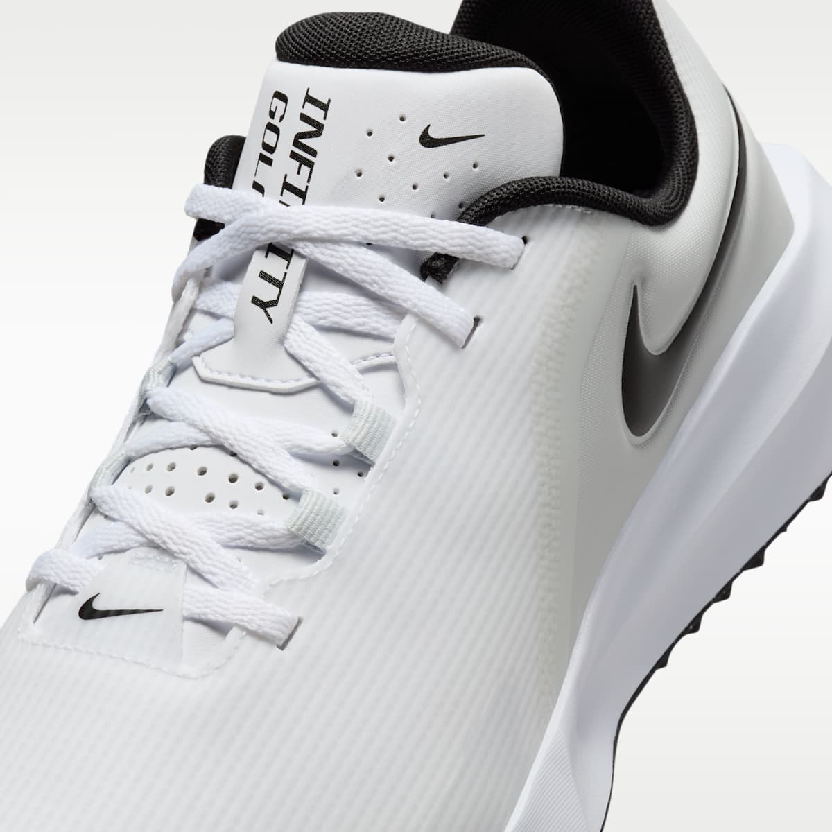 Nike Infinity G NN Golf Shoes (Wide) - White/Pure Platinum/Black - Image 7