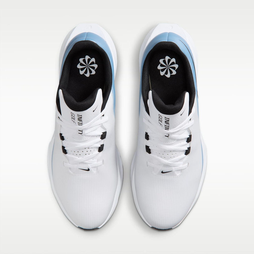 Nike Infinity G NN Golf Shoes - White/Work Blue/Metallic Silver - Image 4
