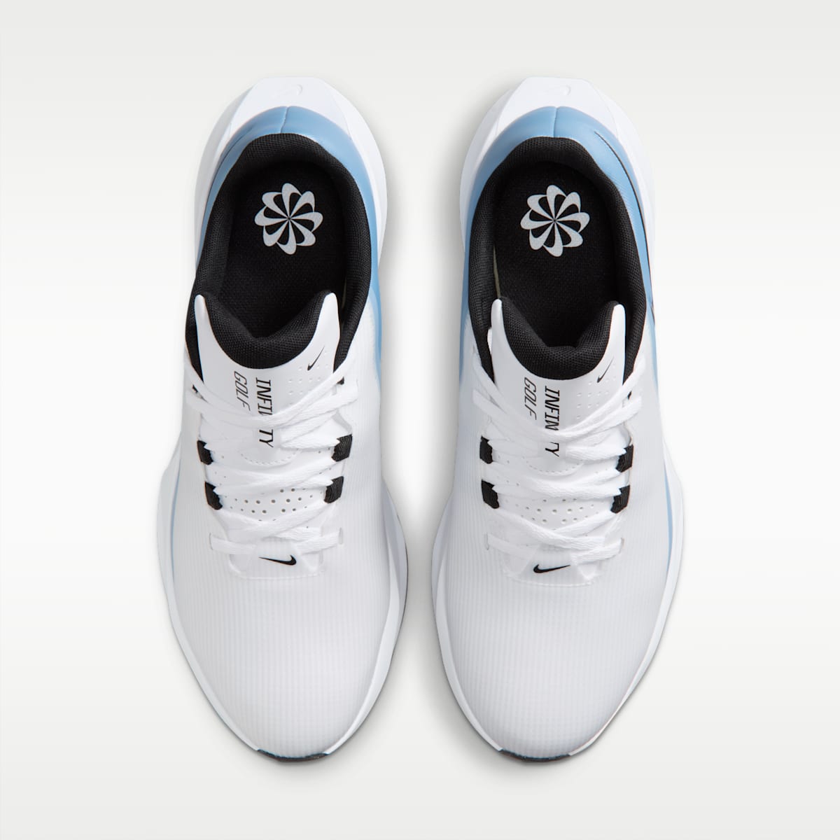 Nike Infinity G NN Golf Shoes - White/Work Blue/Metallic Silver - Image 4