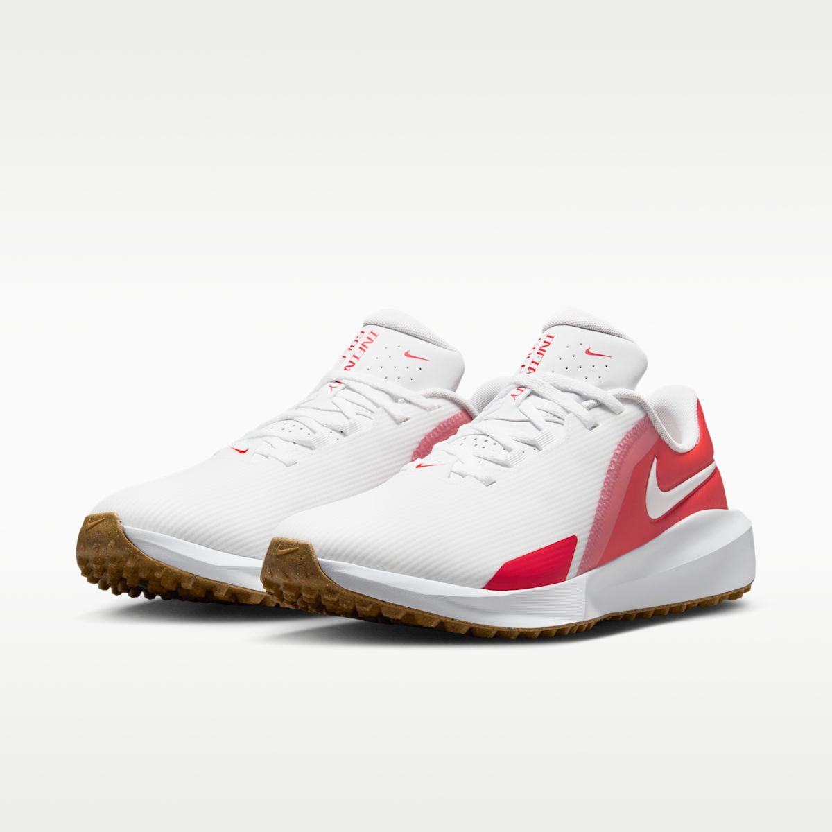 Women's Nike Infinity G NN Golf Shoes - White/Spruce Fog/Gum Light Brown/Black