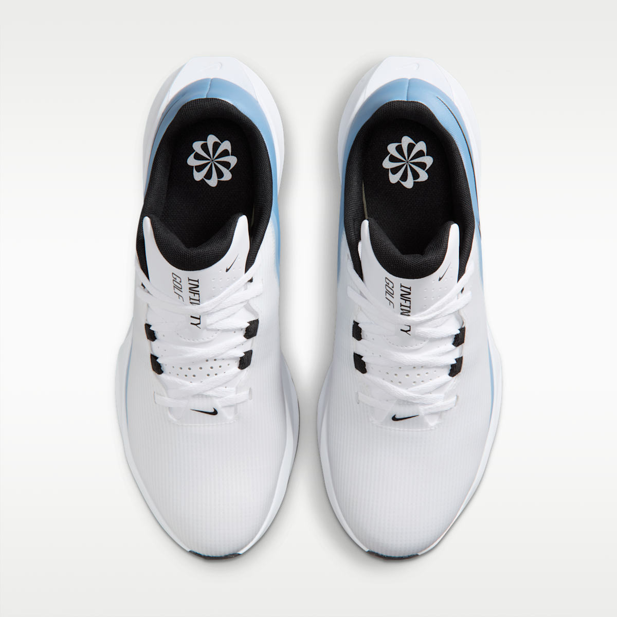 Women's Nike Infinity G NN Golf Shoes - White/Work Blue/Metallic Silver