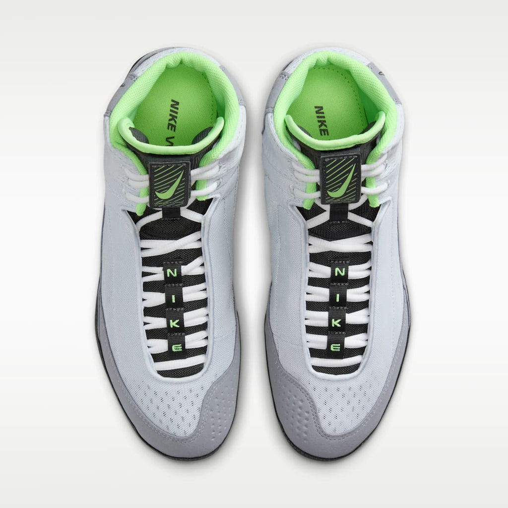 Nike Inflict 4 Wrestling Shoes - Football Grey/Anthracite/White/Lime Blast - Image 4