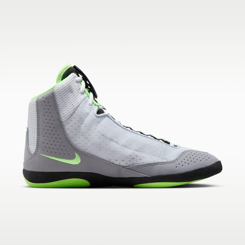 Nike Inflict 4 Wrestling Shoes - Football Grey/Anthracite/White/Lime Blast - Image 3