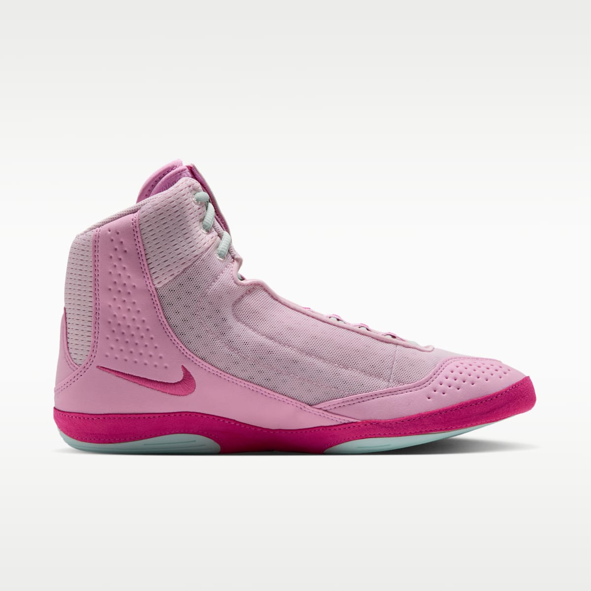 Nike Inflict 4 Wrestling Shoes - Pink Foam/Pink Rise/Arctic Green/Desert Pink - Image 3