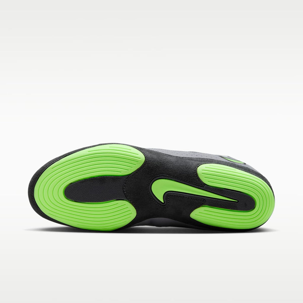 Nike Inflict 4 Wrestling Shoes - Football Grey/Anthracite/White/Lime Blast - Image 2